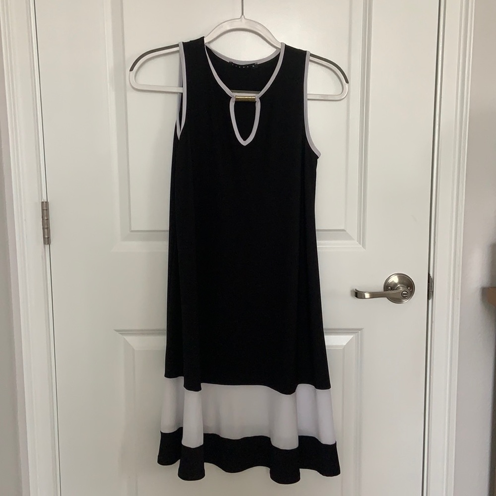 Beautiful black and white dress
